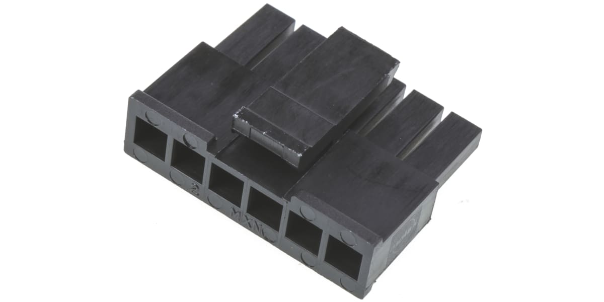 Product image for 6 way single row receptacle,3mm pitch