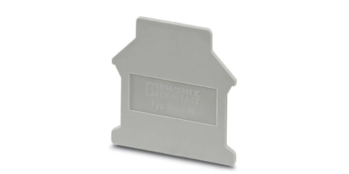 Product image for Grey UK series terminal endcover,16sq.mm