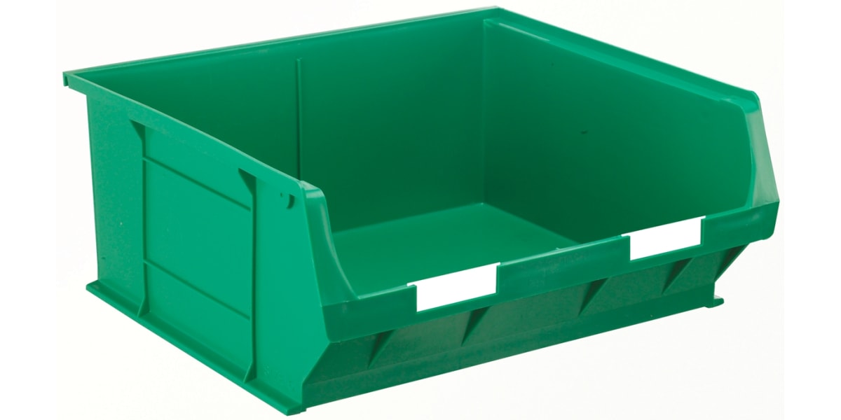 Product image for Green polyprop storage bin,419x376x180mm