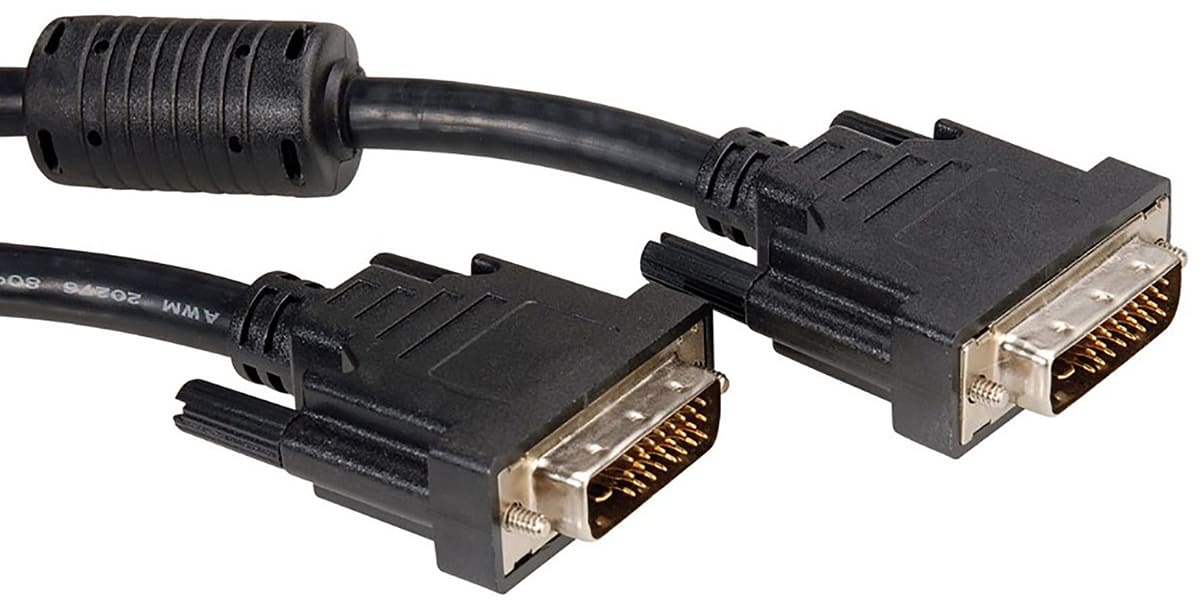 Product image for ROLINE DVI CABLE,DVI M-M,DUAL