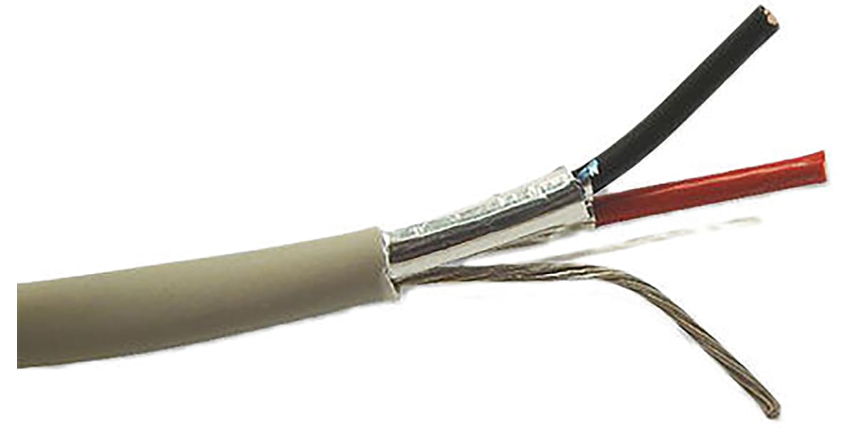 Product image for Shielded security cable,2 x 22awg LSZH