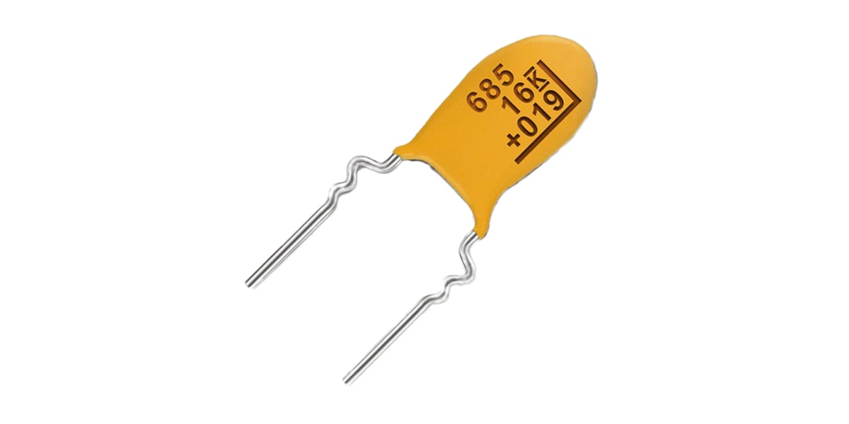 Product image for T350 radial tantalum capacitor,35V,1uF