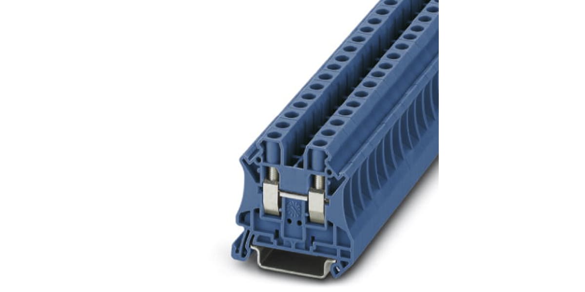 Product image for Din rail terminal block,UT6,blue