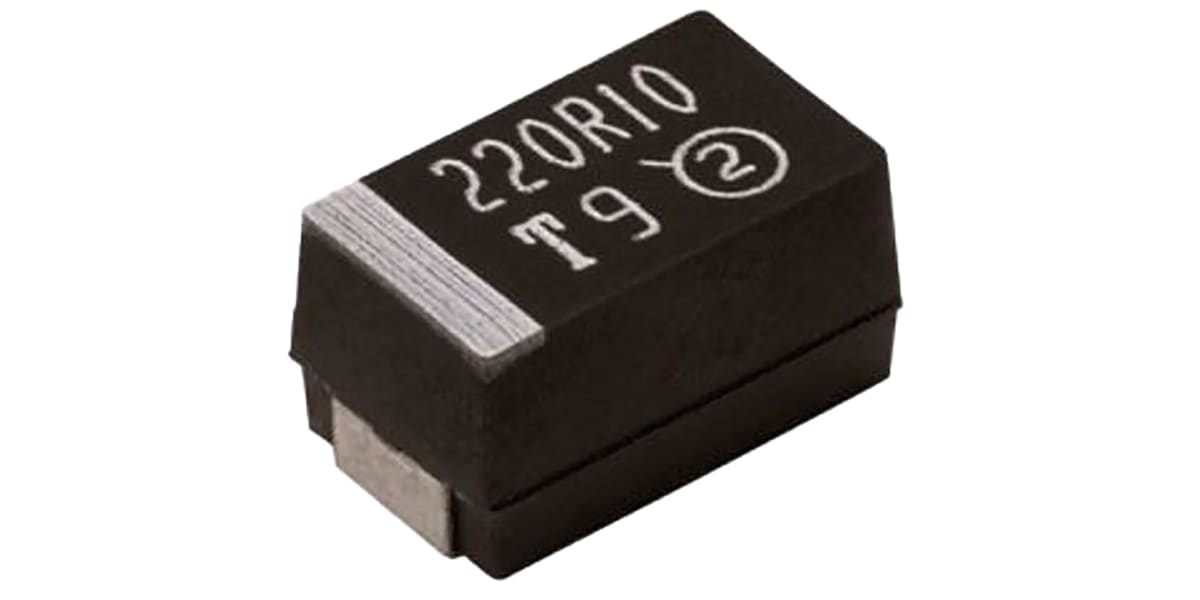 Product image for Vishay Tantalum Capacitor 22μF 35V dc MnO2 Solid ±10% Tolerance , TR3