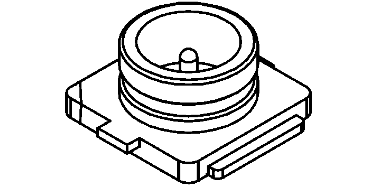 Product image for Micro Coaxial Receptacle,Vertical