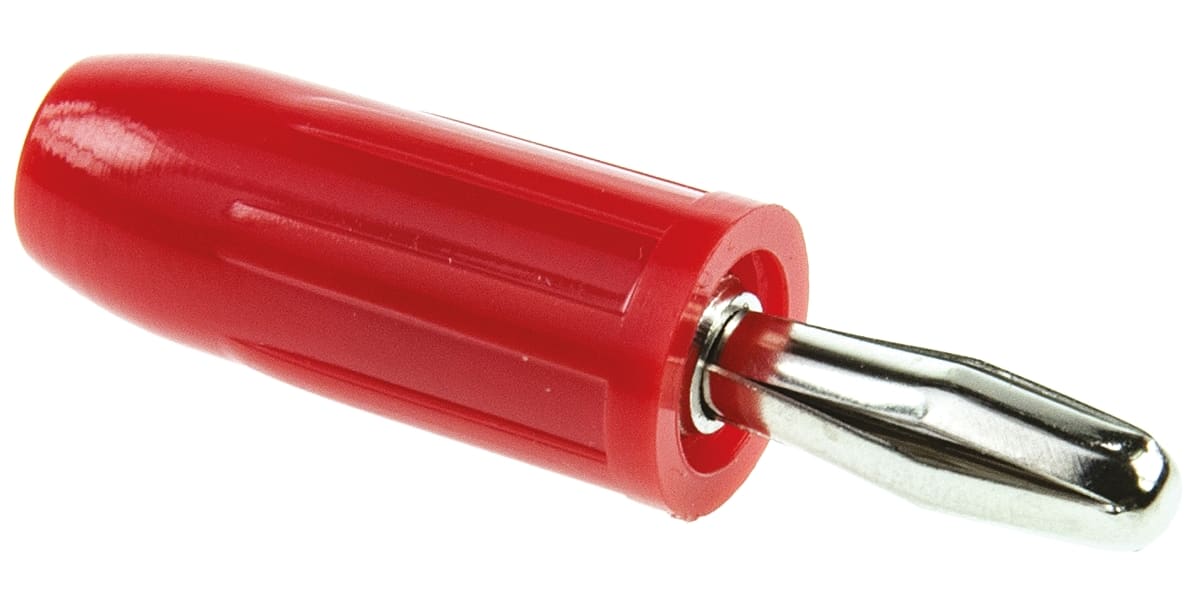 Product image for BANANA PLUG, 15 A, RED