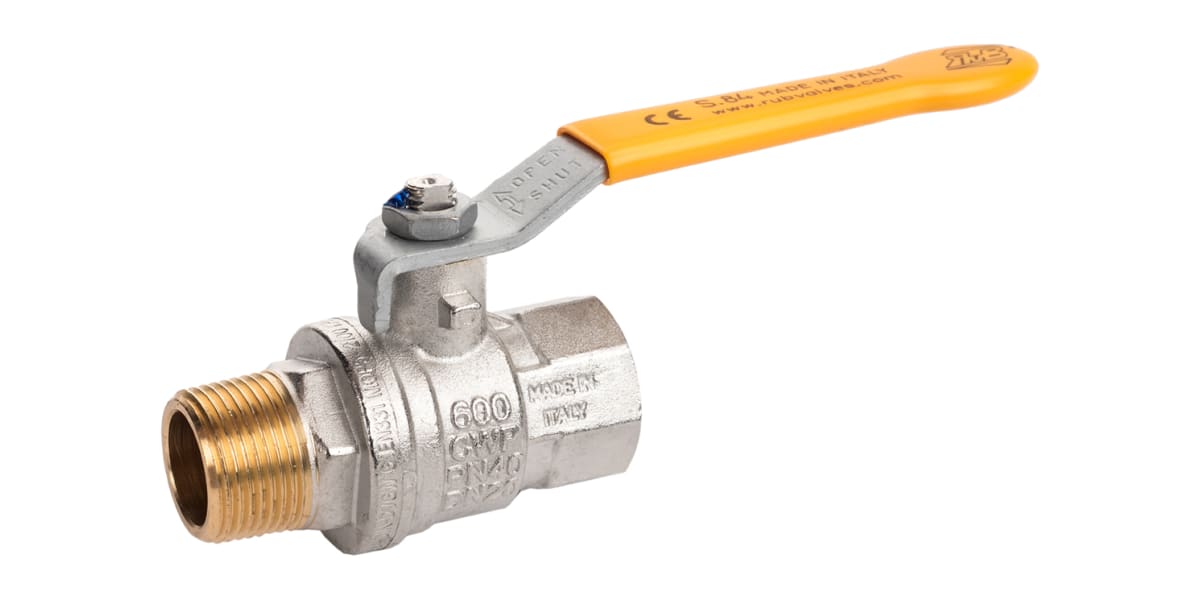 Product image for Gas lever handle ball valve 3/4in