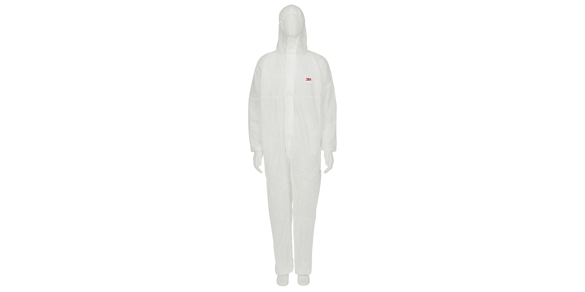 Product image for 3M 4500 White Protective Coverall, XL