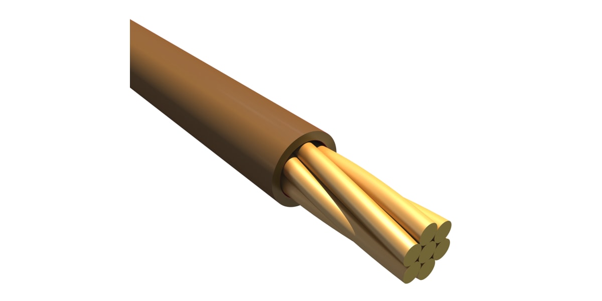 Product image for ECOWIRE PLUS 28AWG 300V WIRE BROWN 30M