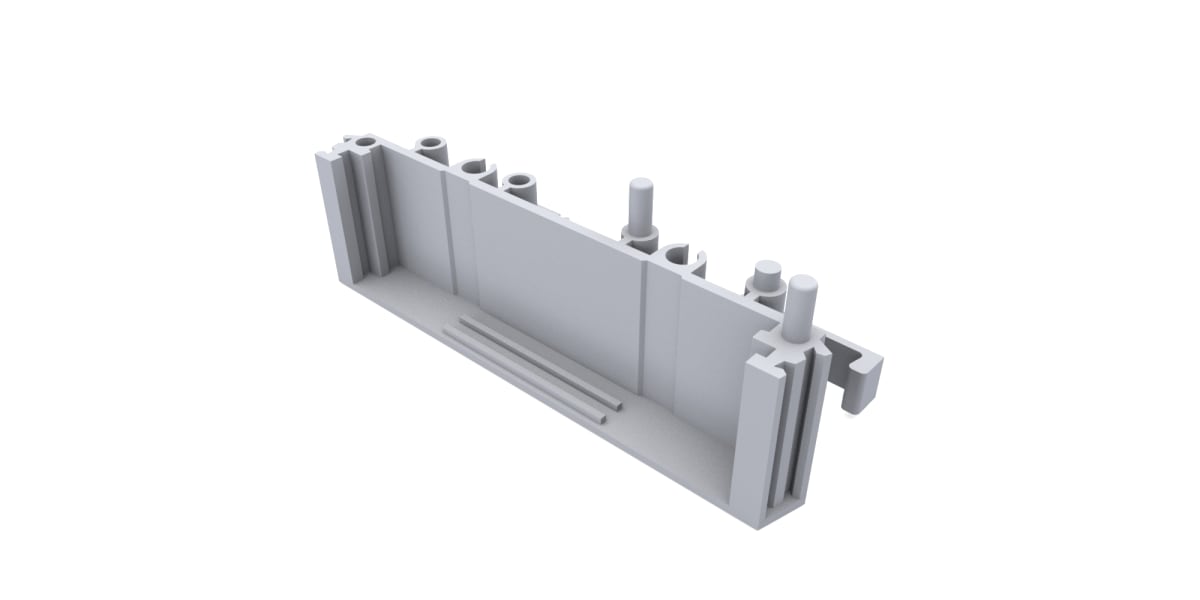 Product image for CAMDENBOSS Pack of 5 End Section with Foot for 72mm wide PCBs