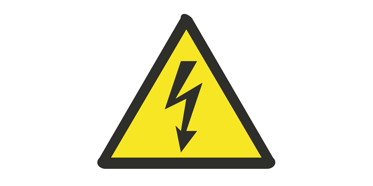 Product image for Electric Flash Symbol, 25x25mm