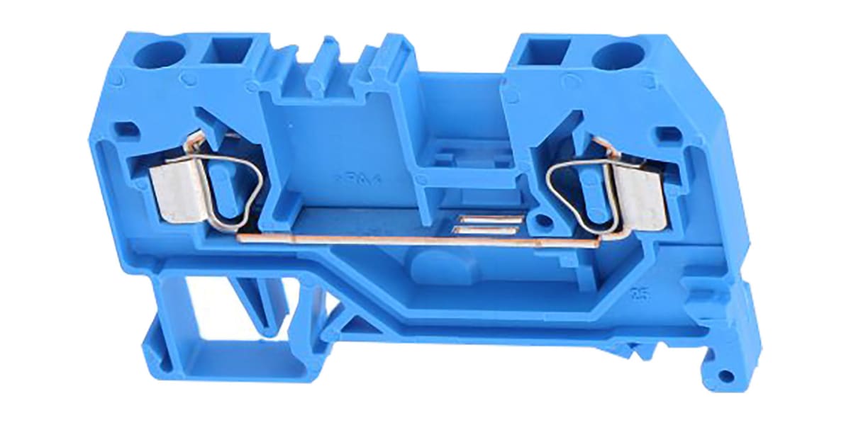 Product image for 2 conductor terminal block 24A blue