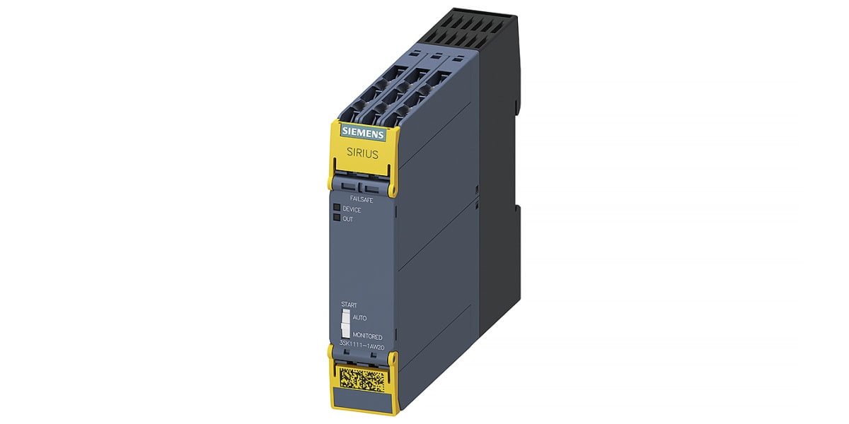 Product image for Safety relay,3NO 1NC,115-230Vac