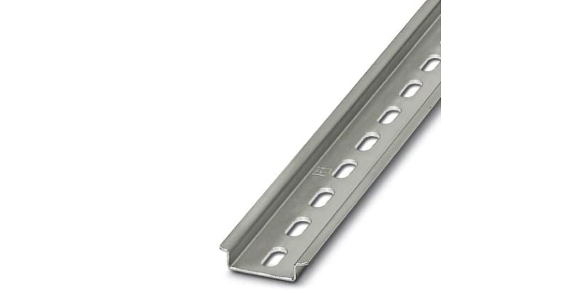 Product image for Perforated DIN Rail, 35x7.5x2000, Steel