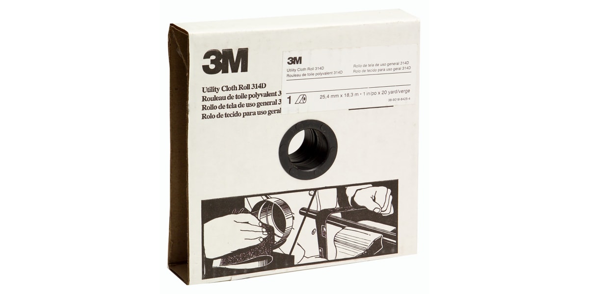 Product image for 3M 314D Cloth Roll 50mmX25m P240