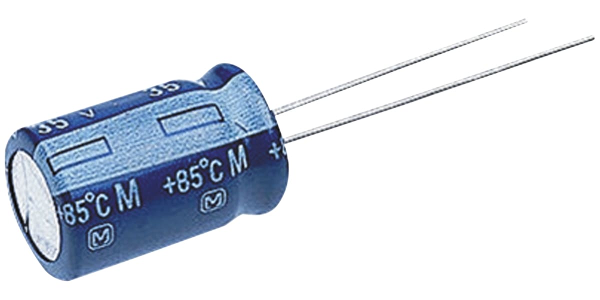 Product image for Capacitor Radial M series 10uF 25V