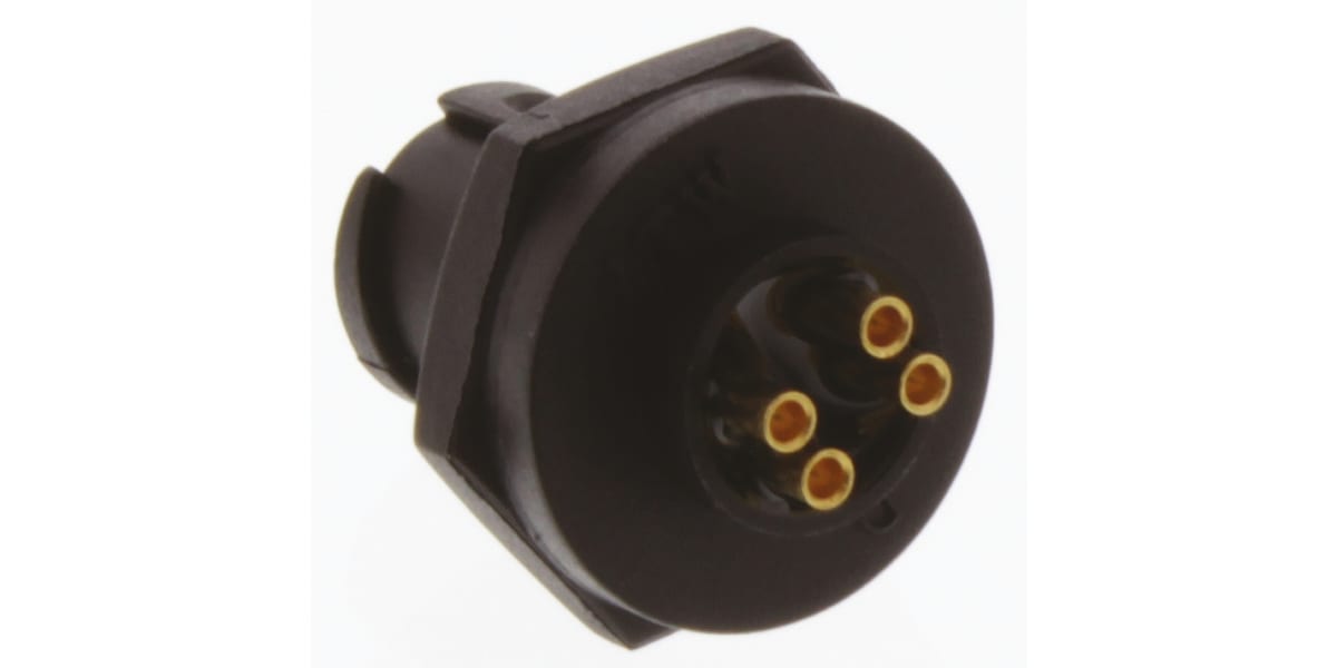 Product image for MINI, 4 WAY RECEPTACLE, SOLDER, PINS