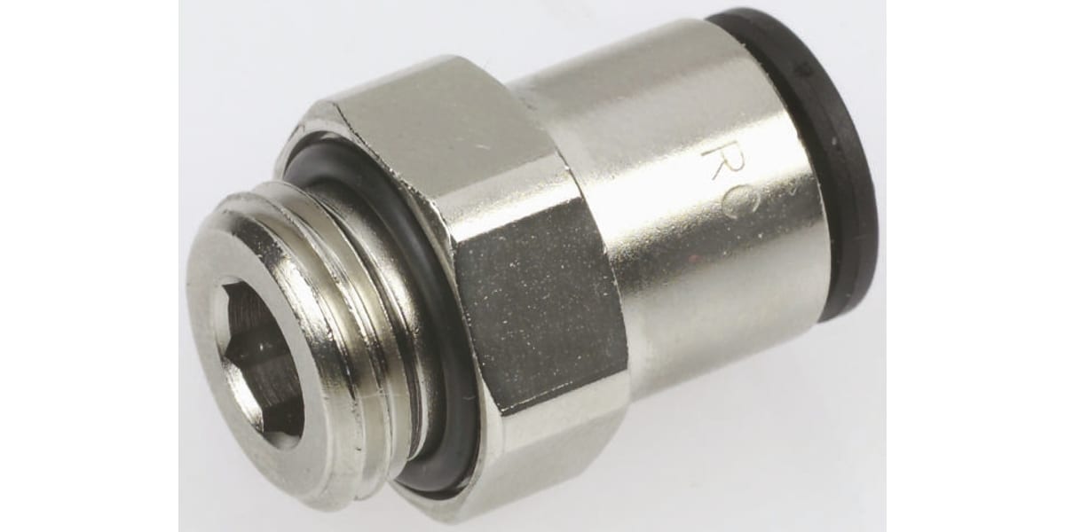 Product image for Pneumatic pushin straight adaptorM12x8mm