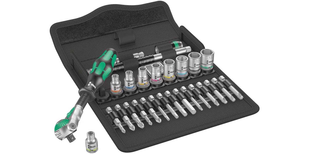 Product image for ZYKLOP SPEED RATCHET SOCKET 28PC SET 1/4