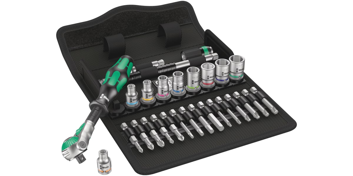 Product image for ZYKLOP SPEED RATCHET SOCKET 28PC SET 1/4