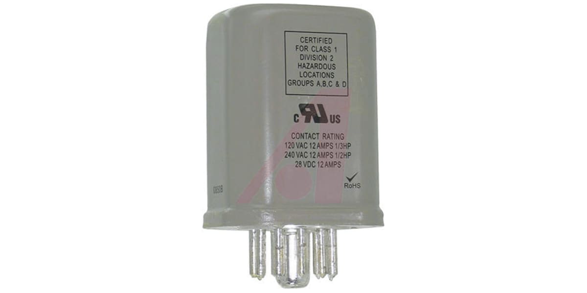 Product image for Octal relay, 11 pin, 3PDT, 12 A, plug-in