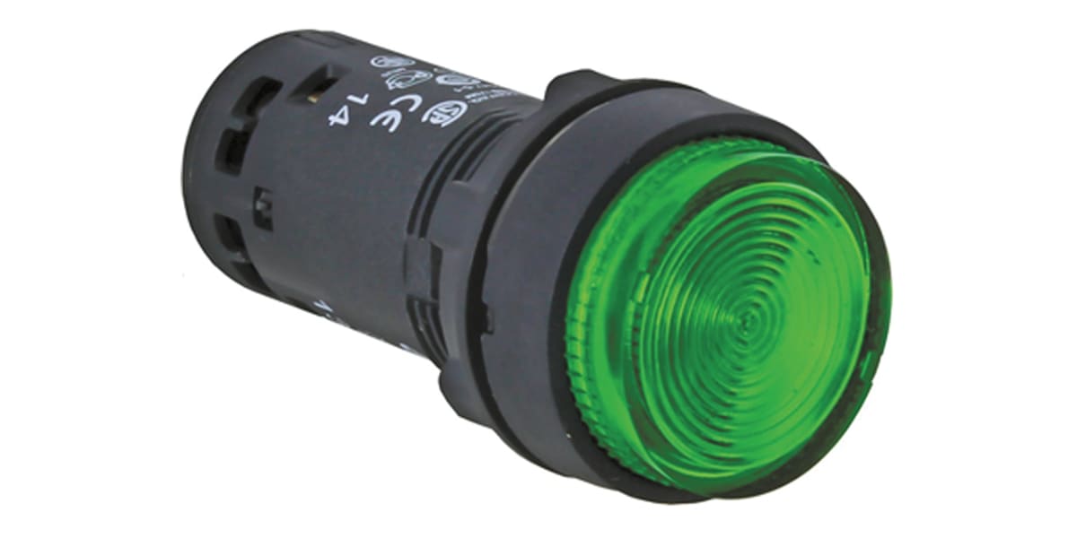 Product image for Push button 22mm ILLM LED 1NO Green 24v