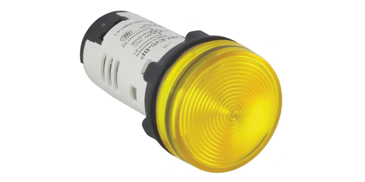 Product image for 22mm Pilot LightIntegrated LED Yellow