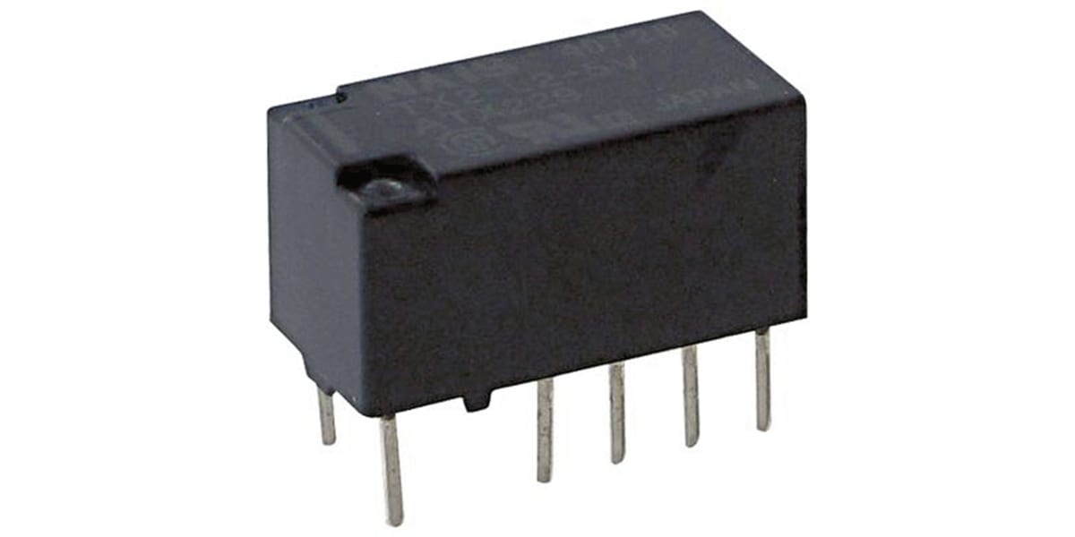 Product image for Relay,DPDT-NO/NC,5DC,Vol-Rtg 30DC,10 Pin