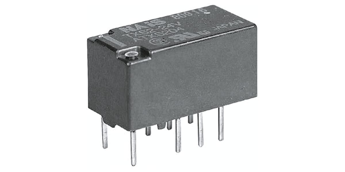 Product image for Relay,DPDT-NO/NC,1A,Ctrl-V 12DC