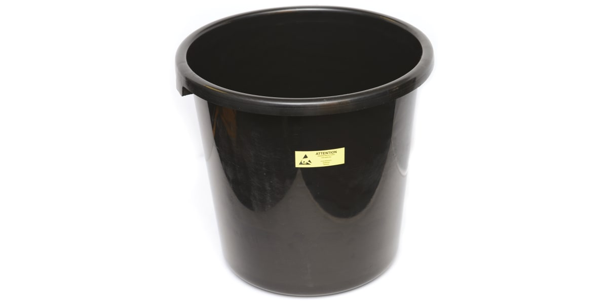 Product image for Conductive Waste Bin, dia 285mm,H 320mm