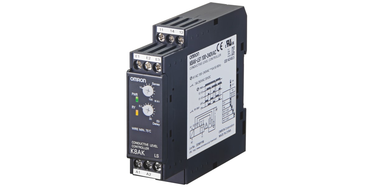 Product image for Monitoring relay 22.5mm 10k to 100k Ohm