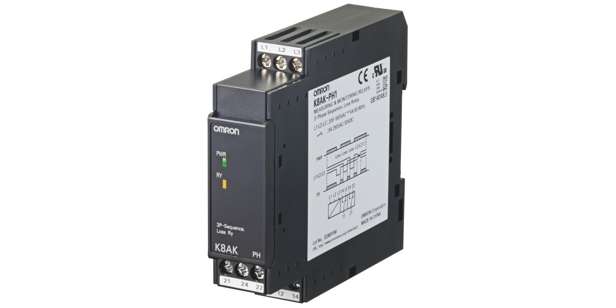 Product image for Monitoring relay 22.5mm DPDT