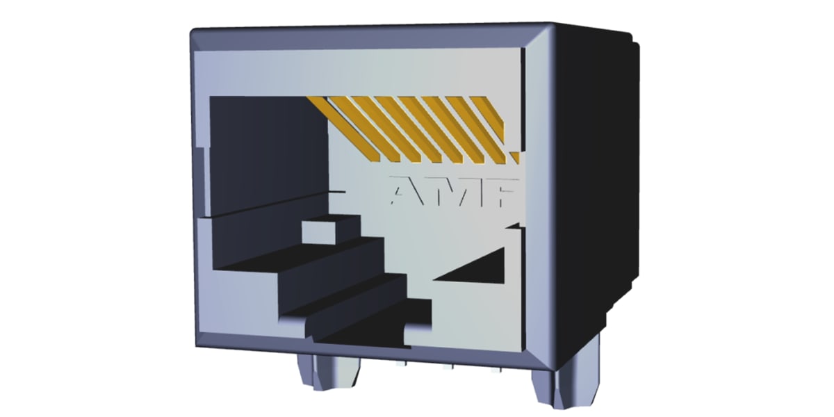 Product image for Mod Jack RJ45 CAT 5 Right Angle