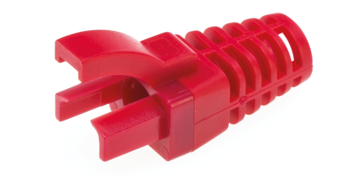 Product image for RJ45 STRAIN RELIEF BOOT - RED