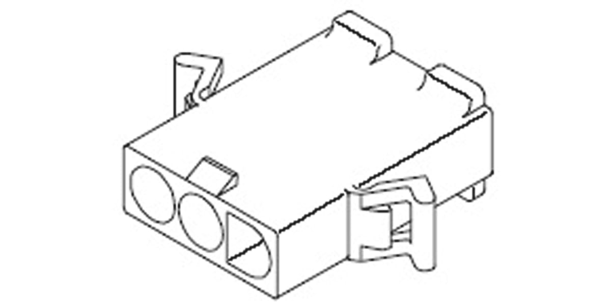 Product image for .093 Pin and Socket Plug Housing 3 way