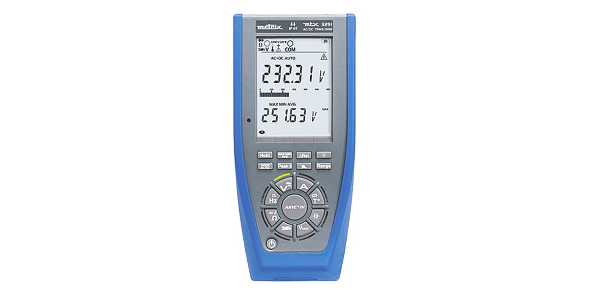 Product image for MTX3291 IP67 TRMS DIGITAL MULTIMETER