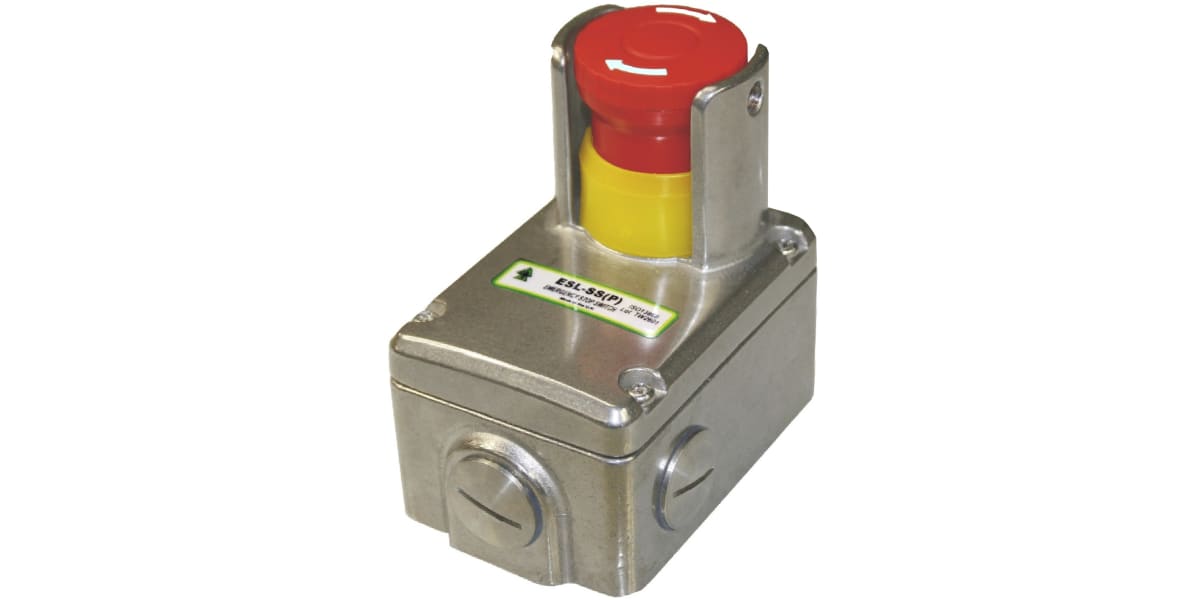 Product image for ESL-SS(P) E-STOP SWITCH, M20, 2NC 2NO