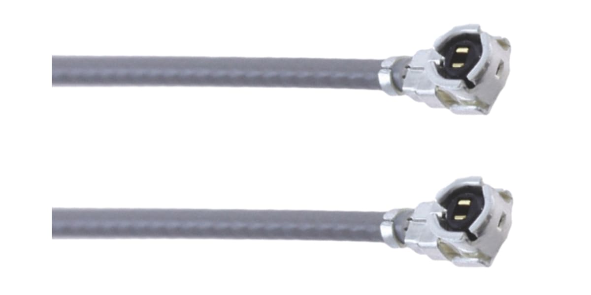 Product image for Hirose Female U.FL to Female U.FL Coaxial Cable, Ultra-Fine, 50 Ω, 100mm, Terminated