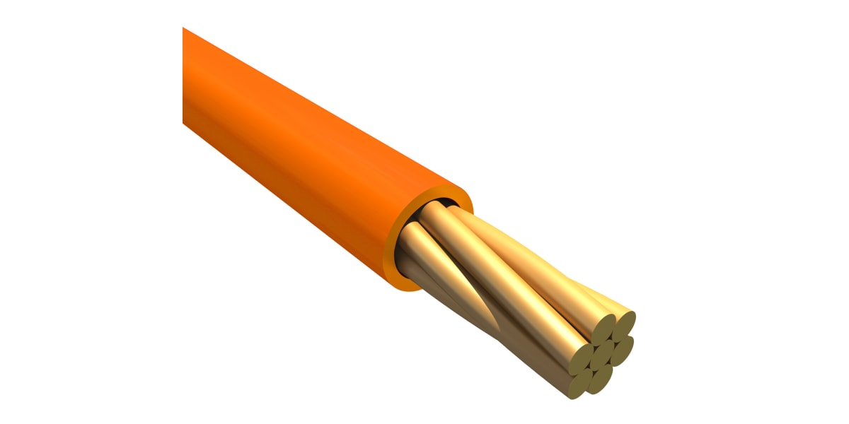 Product image for Wire 10 AWG PVC 600V UL1015 Orange 30m