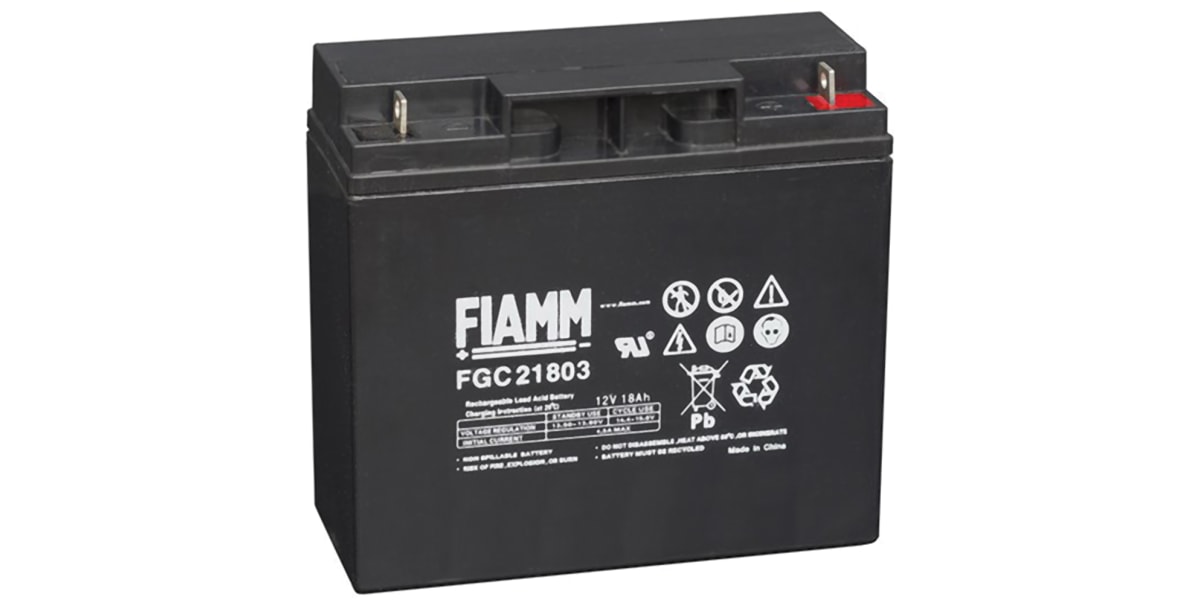 Product image for FIAMM LEAD ACID BATTERY 12V 18AH