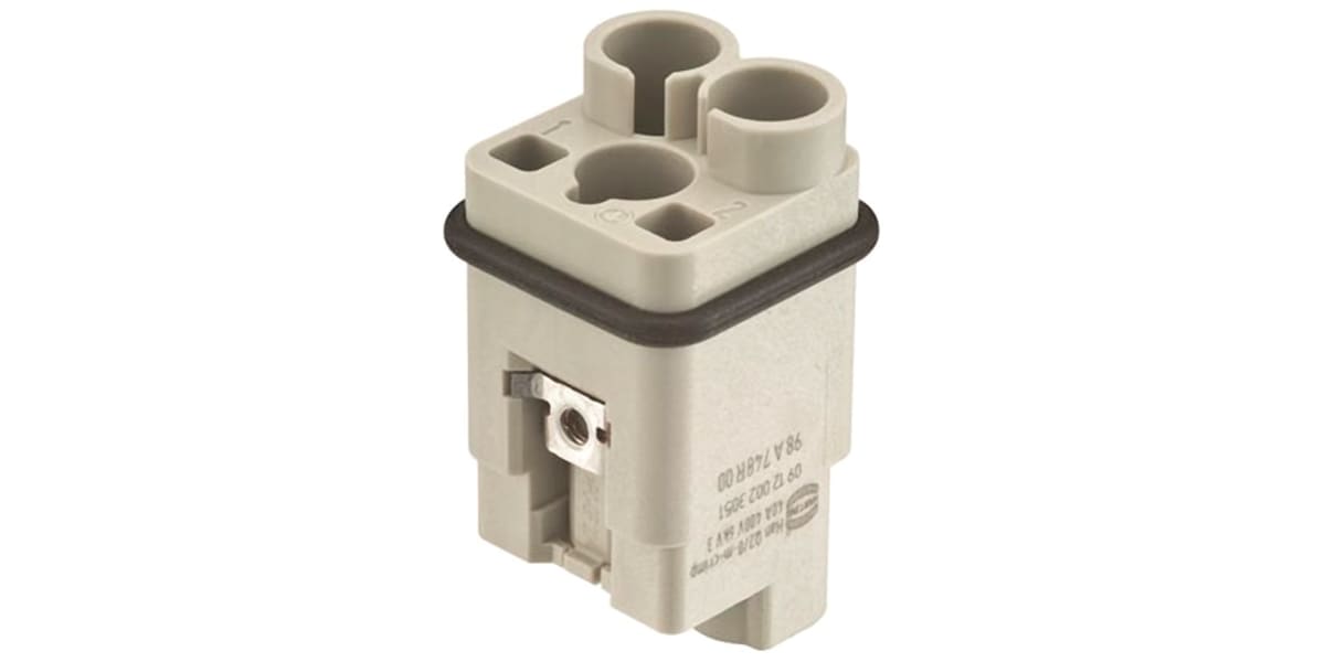 Product image for Han Q Crimp male insert 40a 400v 6kv