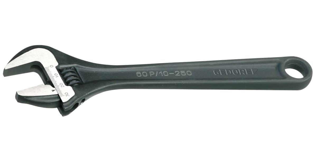 Product image for Gedore Adjustable Spanner, 205 mm Overall Length, 25mm Max Jaw Capacity