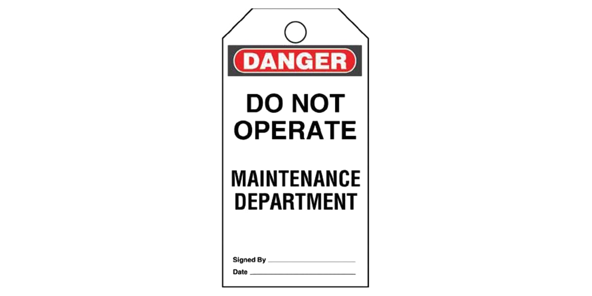 Product image for DO NOT OPERATE SAFETY TAG