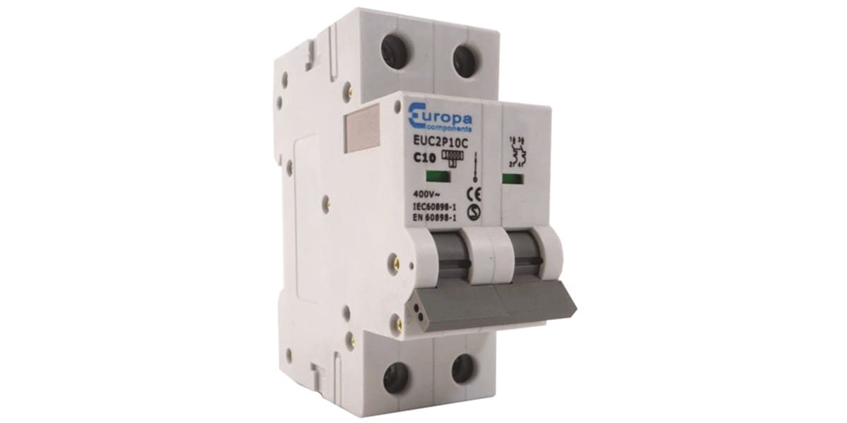 Product image for MCB 10KA 2 POLE C CURVE 40A