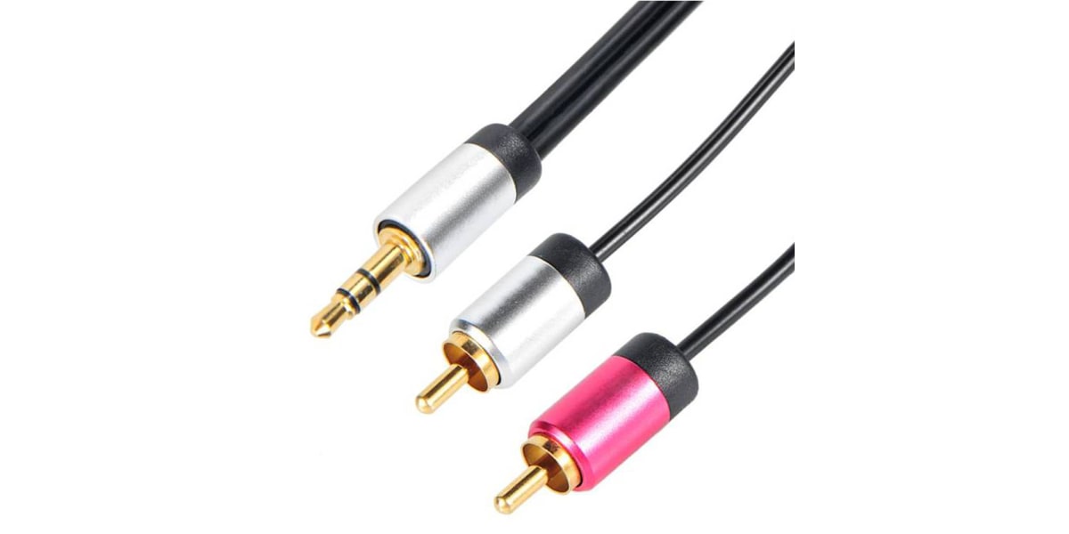 Product image for 3.5MM JACK TO RCA PHONO CABLE 5M