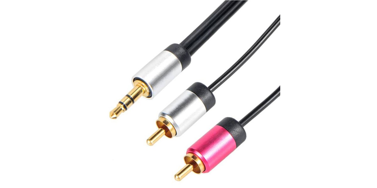 Product image for 3.5MM JACK TO RCA PHONO CABLE 1.5M