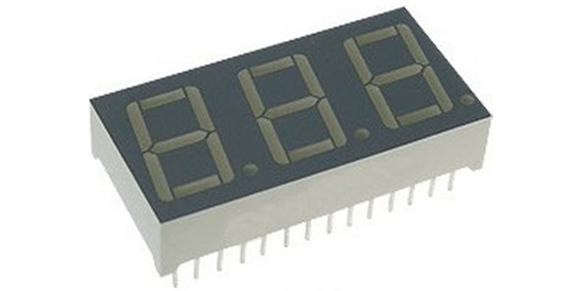 Product image for 7-SEG DISPLAY 3-DIGIT 14.2MM RED