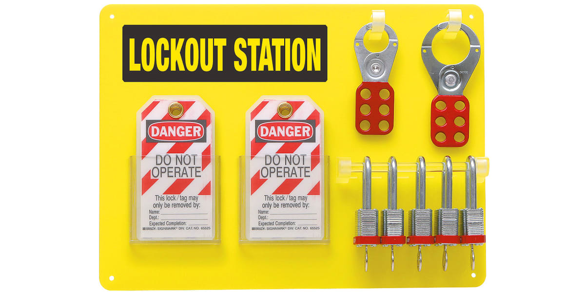 Product image for 5 Padlock Lockout Station