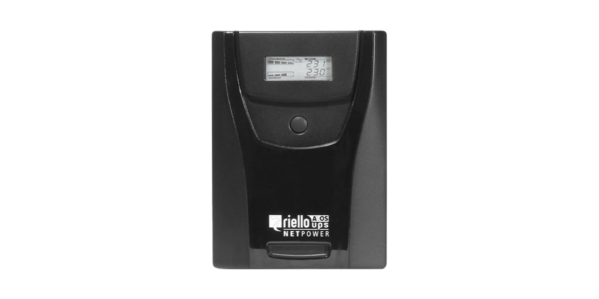 Product image for Riello 2000VA Desktop UPS Uninterruptible Power Supply, 230V Output, 1.2kW - Line Interactive