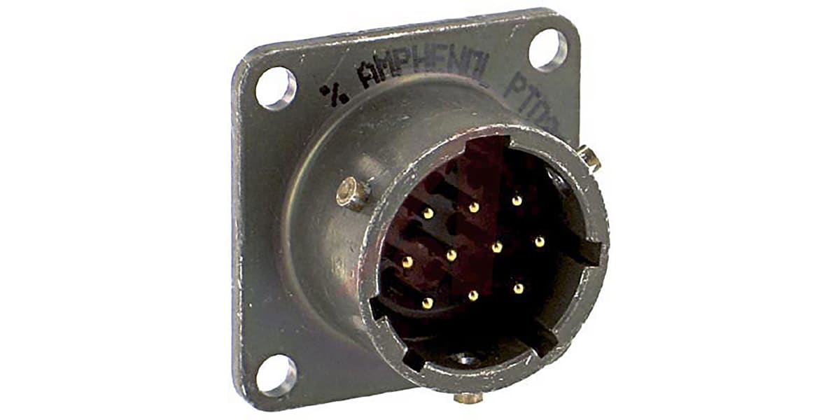 Product image for 10 way panel receptacle, pin contacts